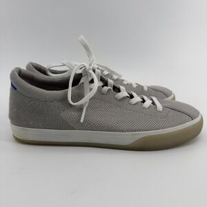 Rothys RS01 Mens Sneakers Grey Knit Lace Up Low Top Shoes Size 9